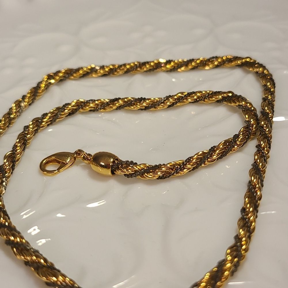 Vintage Two Tone Rope Chain - Picture 11 of 11